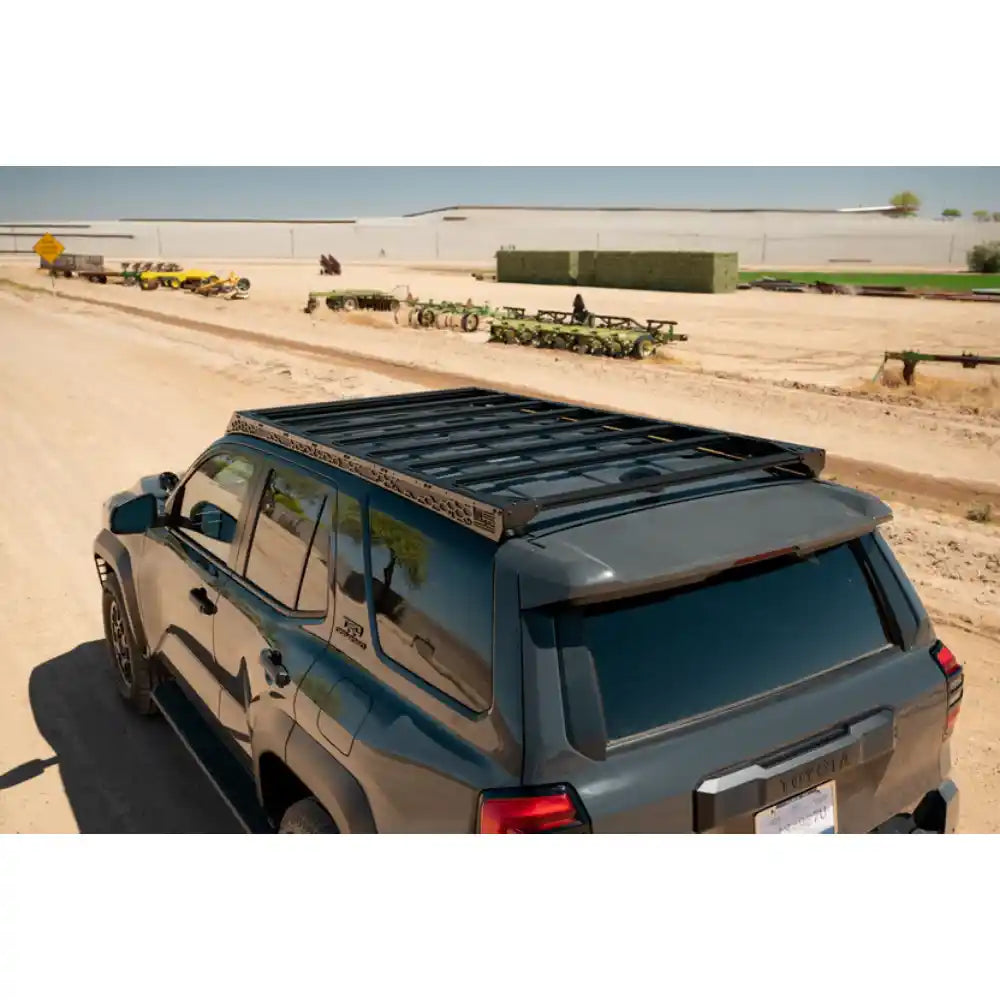 2025 Toyota 4Runner with Rago roof rack, rear three-quarter elevated view
