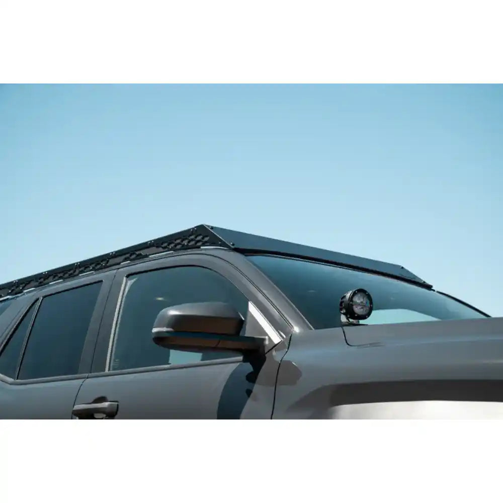 Rago roof rack side view above 4Runner windshield