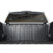 Rago accessory brackets on Toyota front bed rail with Molle panel