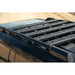 Rago crossmembers on Land Cruiser / GX 550 factory roof rails, top view