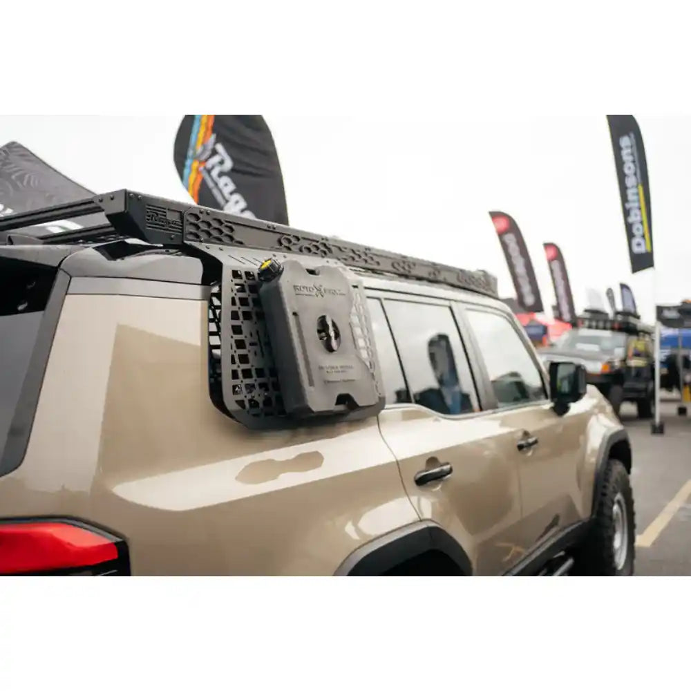 Lexus GX 550 with Rago exterior Molle panel and gear at overland event