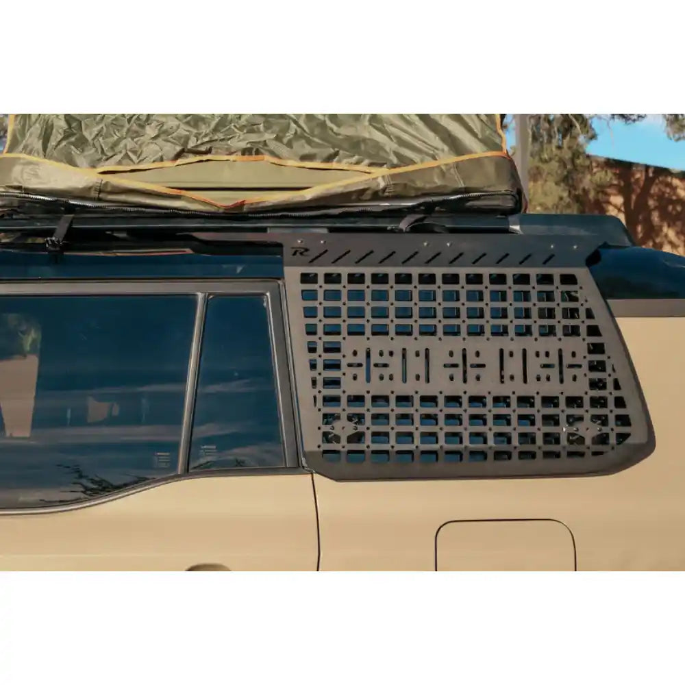 Rago exterior Molle panel on Lexus GX 550 rear window in desert