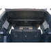 Rago Molle storage shelf in Land Cruiser, wide rear view