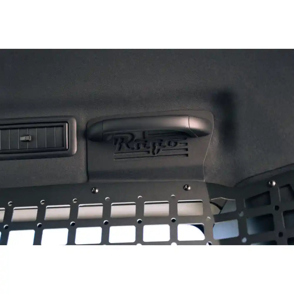 Rago rear Molle panel top edge in Land Cruiser