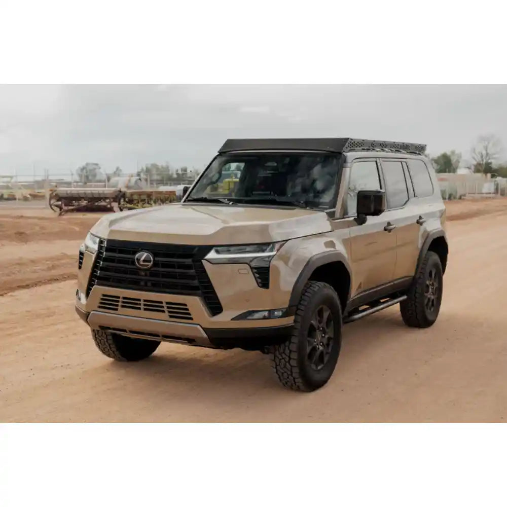 Lexus GX 550 with Rago roof rack, front view