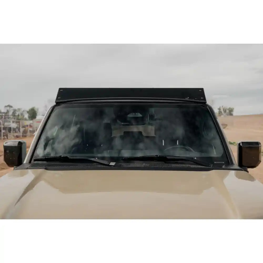 Rago roof rack above Lexus GX 550 windshield
