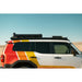 Toyota Land Cruiser with heritage livery and Rago roof rack, side view