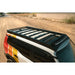 Rago light pocket roof rack on Land Cruiser, top rear view