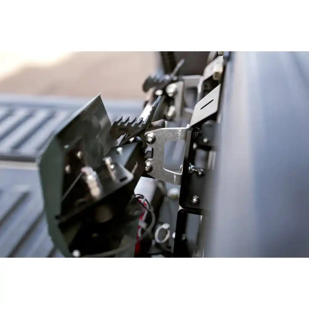 Rago Quick Fist mount on Molle panel, close-up