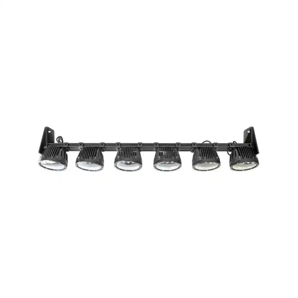 Rago RIGID round light mount with six lights, off-truck product view