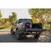 Rivian R1T with Rago bed cab Molle panel, rear view