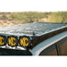 Rago 22 x 11 decking panels on Land Cruiser roof rack with KC lights