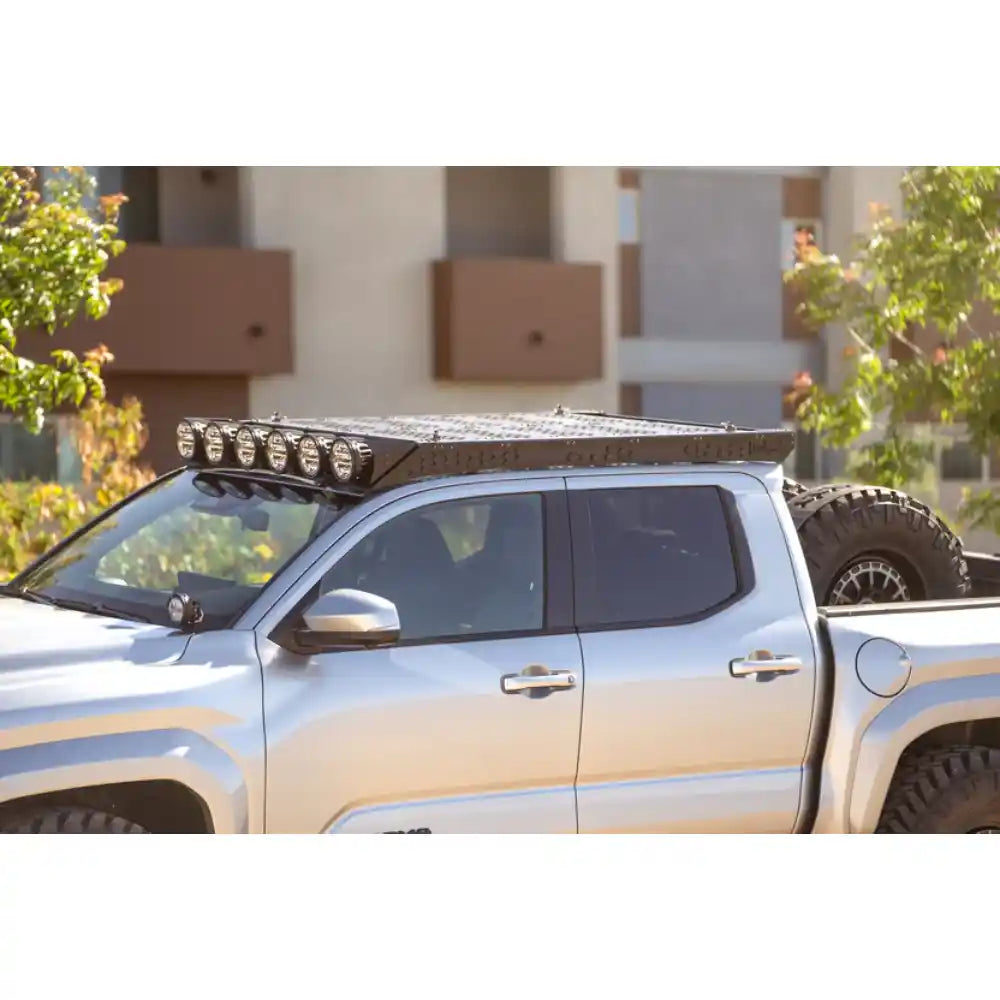 4th Gen Toyota Tacoma with Rago roof rack and decking panels, side view