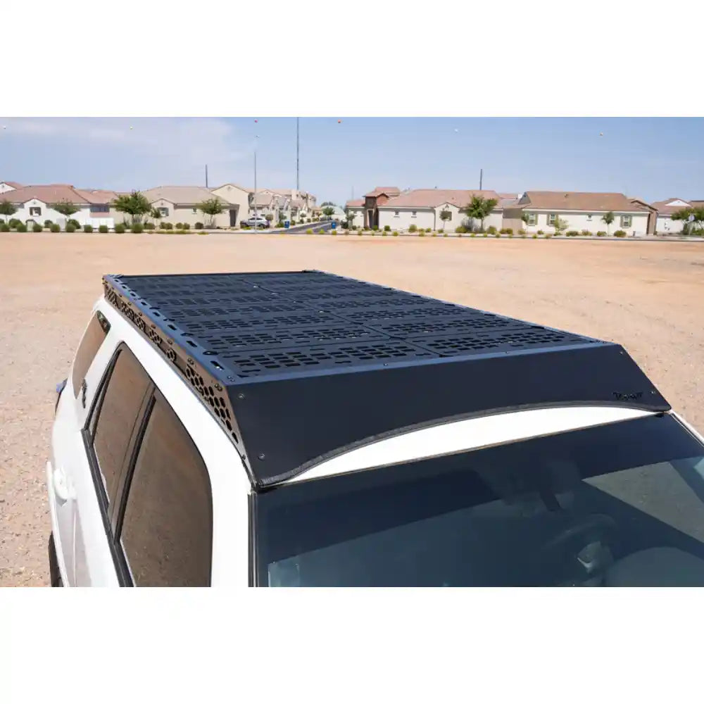 White 5th Gen 4Runner with full Rago decking panel roof rack