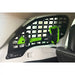 Rago rear window Molle panel with tools and gear mounted, Subaru Forester