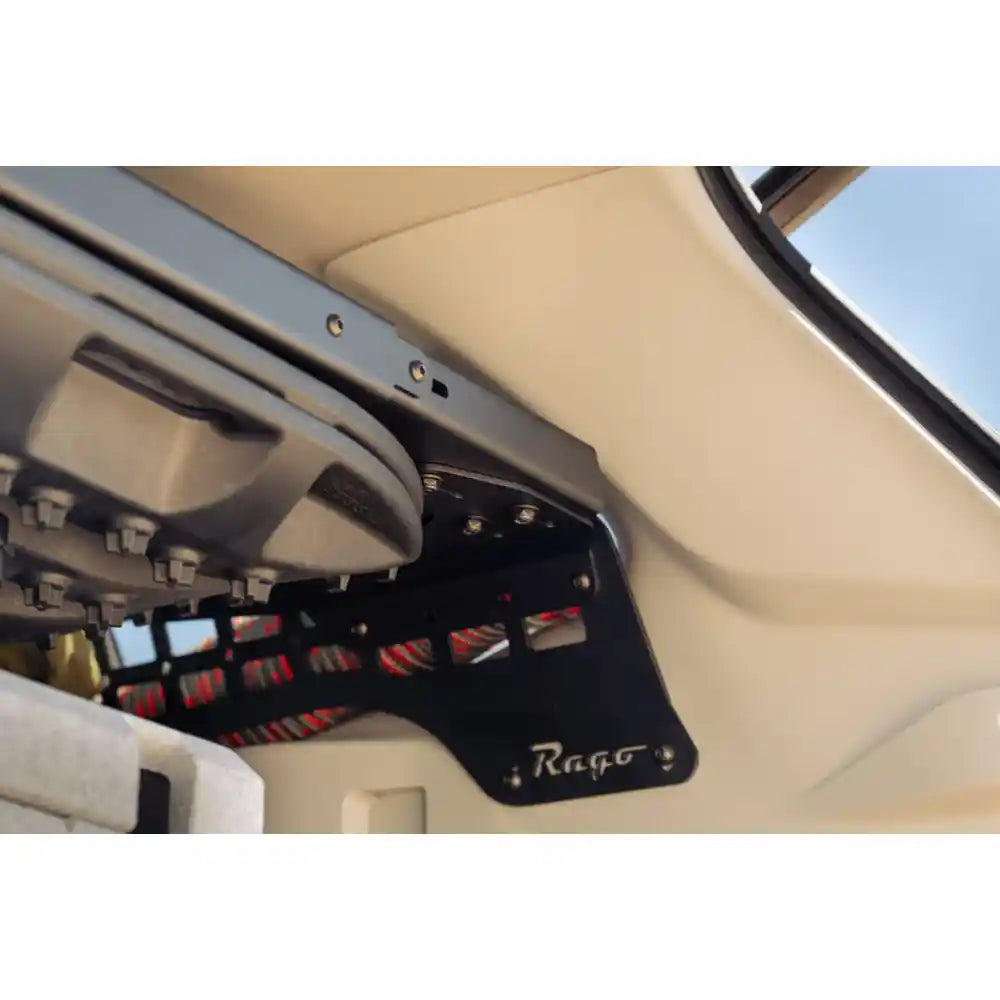 Rago rear window Molle panel with pouches in Subaru Forester, upper view