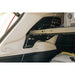 Rago rear window Molle panel with storage shelf mount, close-up