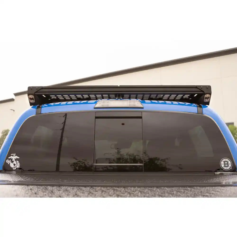 Rago light pocket roof rack on 3rd Gen Tacoma, front view