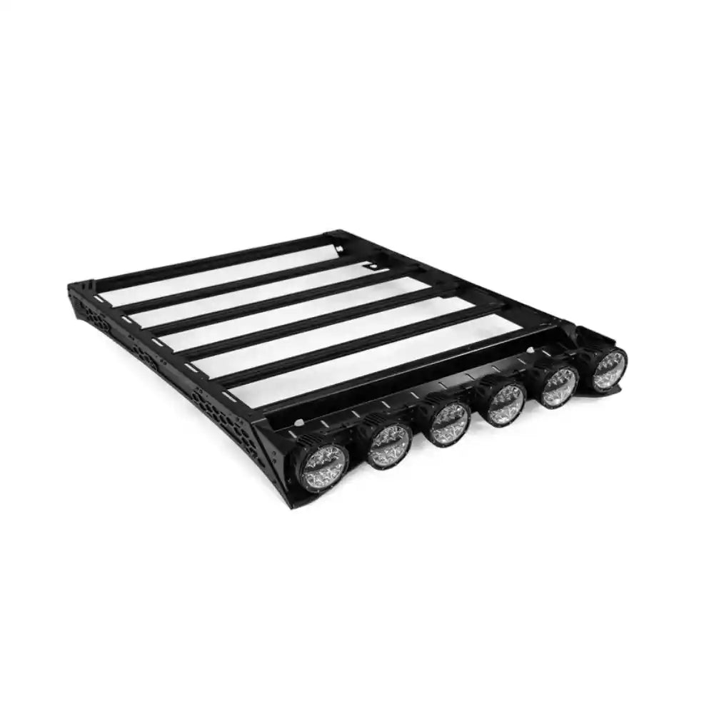 Rago Tacoma light pocket roof rack with 40 inch light bar, product render
