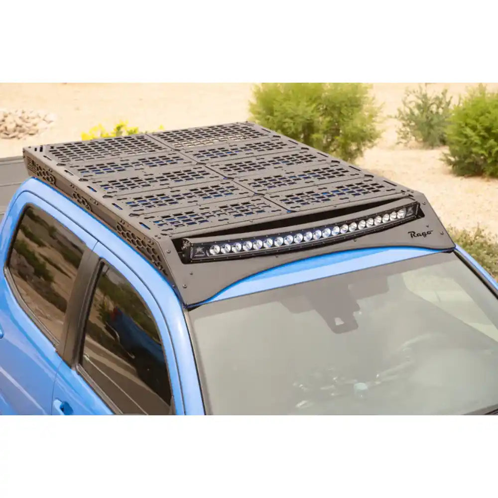 Rago Tacoma light pocket roof rack, top view