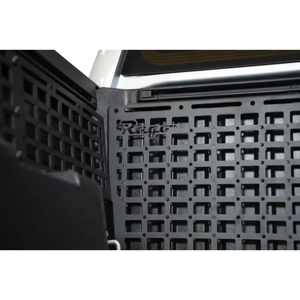 Rago Tacoma bed cab Molle panel, close-up