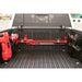 Rago Tacoma bed cab Molle panel with fire extinguisher, wide view