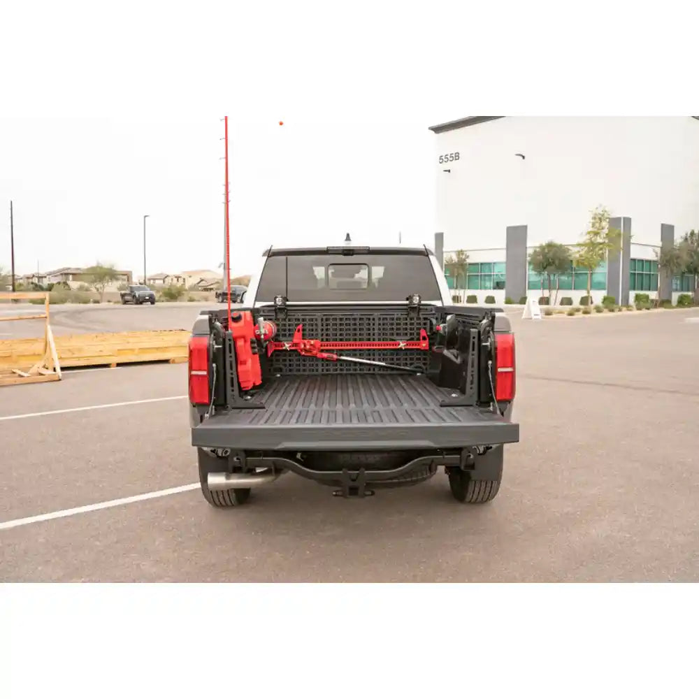 2024 Tacoma with Rago bed cab Molle panel, rear view