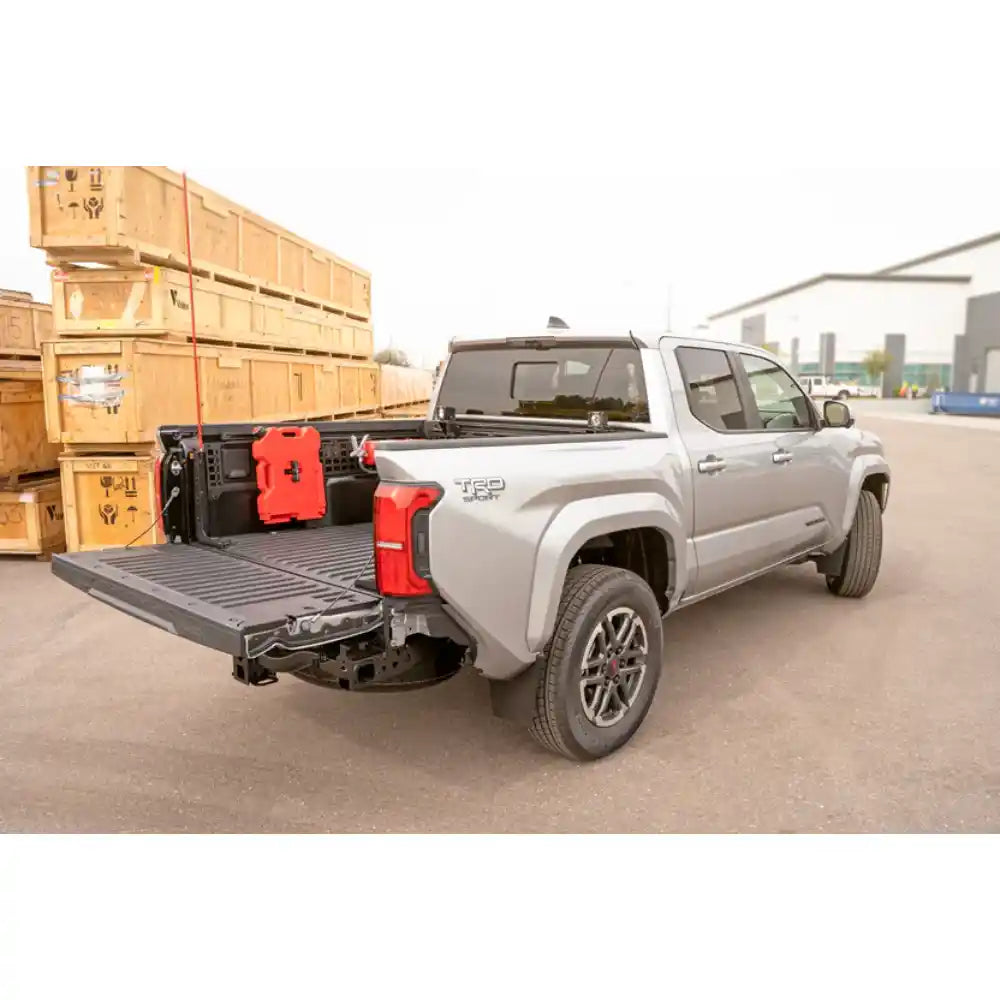 2024 Tacoma with Rago bed side Molle panels, rear three-quarter