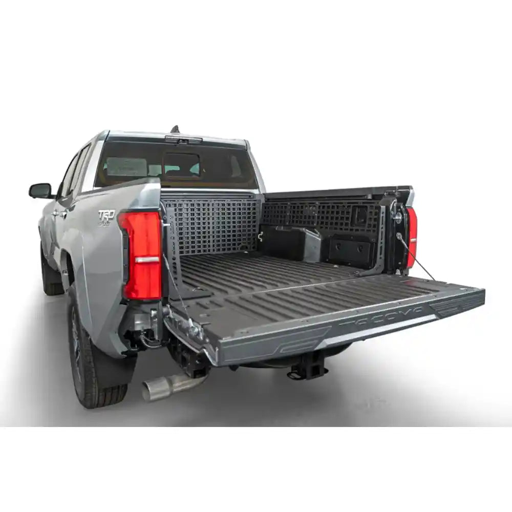 2024 Tacoma with Rago bed side Molle panels, tailgate open