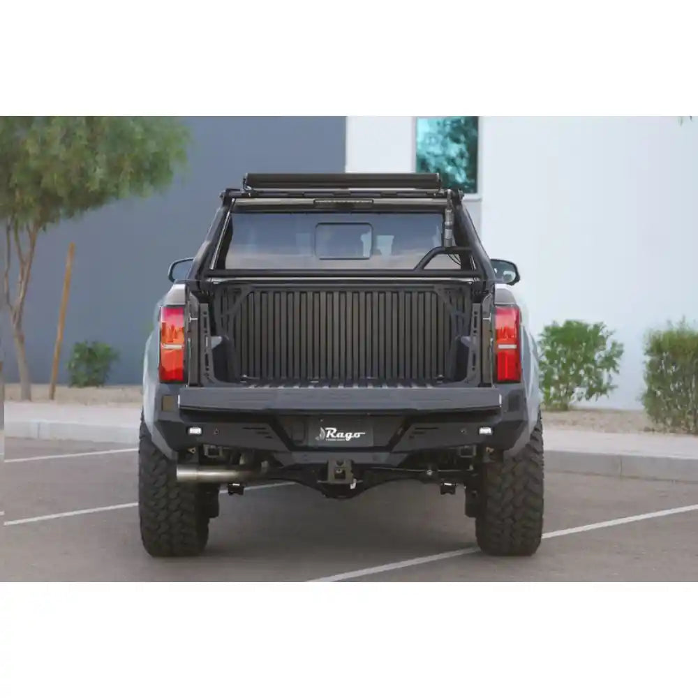 4th Gen Tacoma with Rago chase rack, rear view