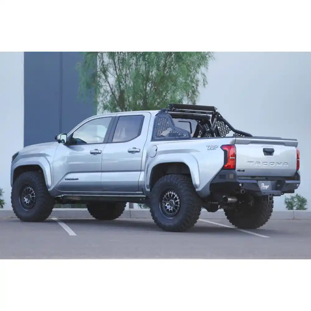 2024 Toyota Tacoma with Rago chase rack, side view