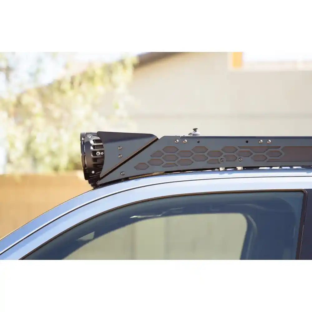Rago roof rack side view on 4th Gen Tacoma cab