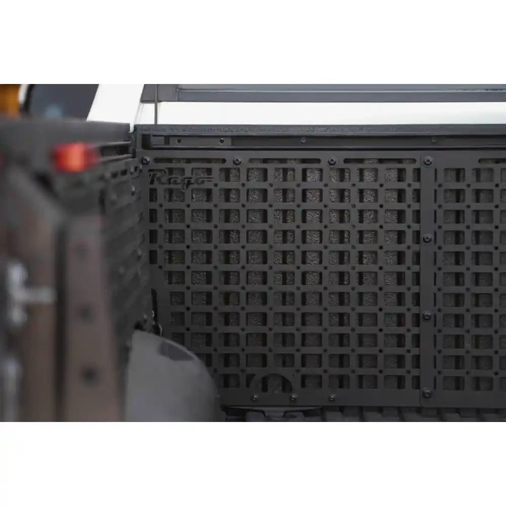 Rago Tundra bed cab Molle panel, low angle