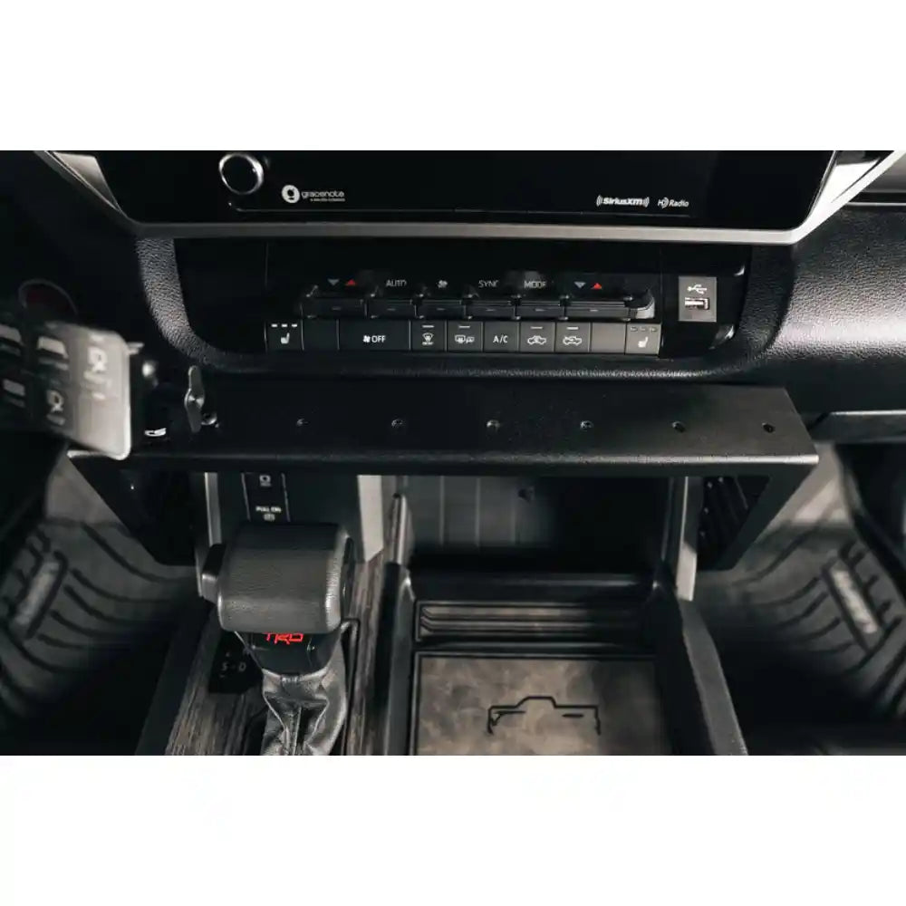 Rago device bridge installed on Tundra center console