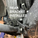 rear bracket installed view on ford