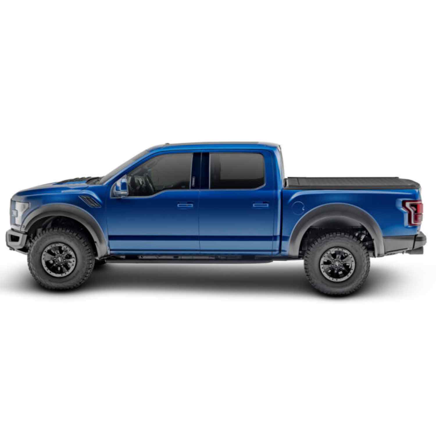 Retrax IX Ford f-150 Super Crew Retractable Tonneau Cover No Drill Installation Side View