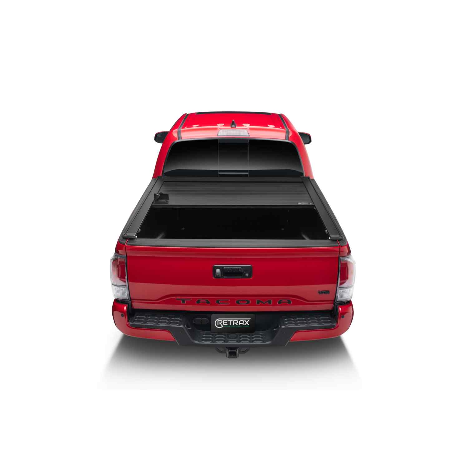 Retrax PowertraxPRO XR 2007-2021 Toyota Tundra CrewMax With Deck Rail System Retractable Tonneau Cover Back Open