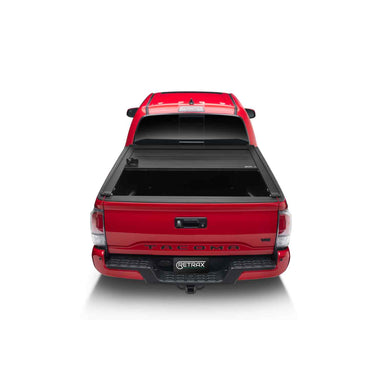 Retrax PowertraxPRO XR 2022-2024 Toyota Tundra CrewMax With Deck Rail System Retractable Tonneau Cover Back Open