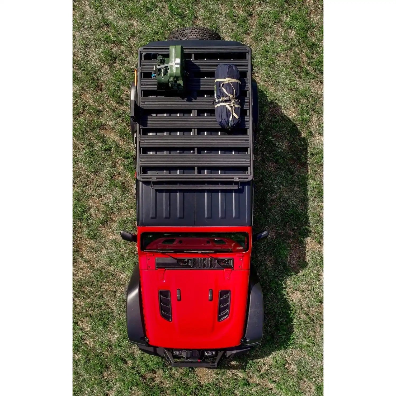 mounted rack  sky view on jeep