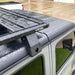 roof rack closeup view in rain