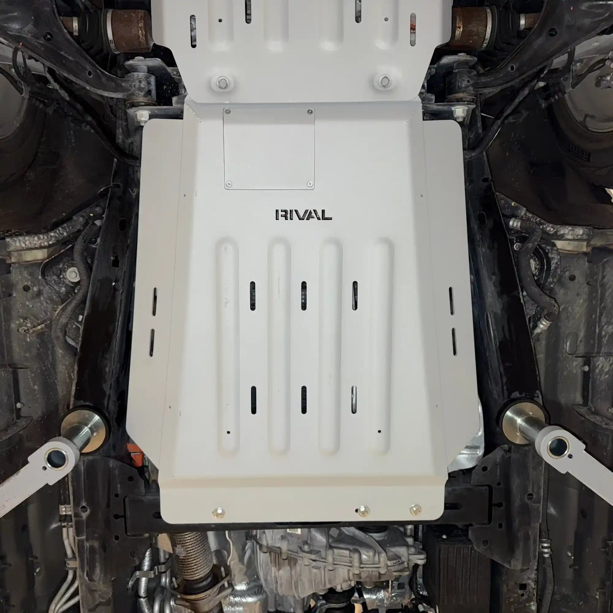 Mounted view of Rival Catalytic converter on F-150