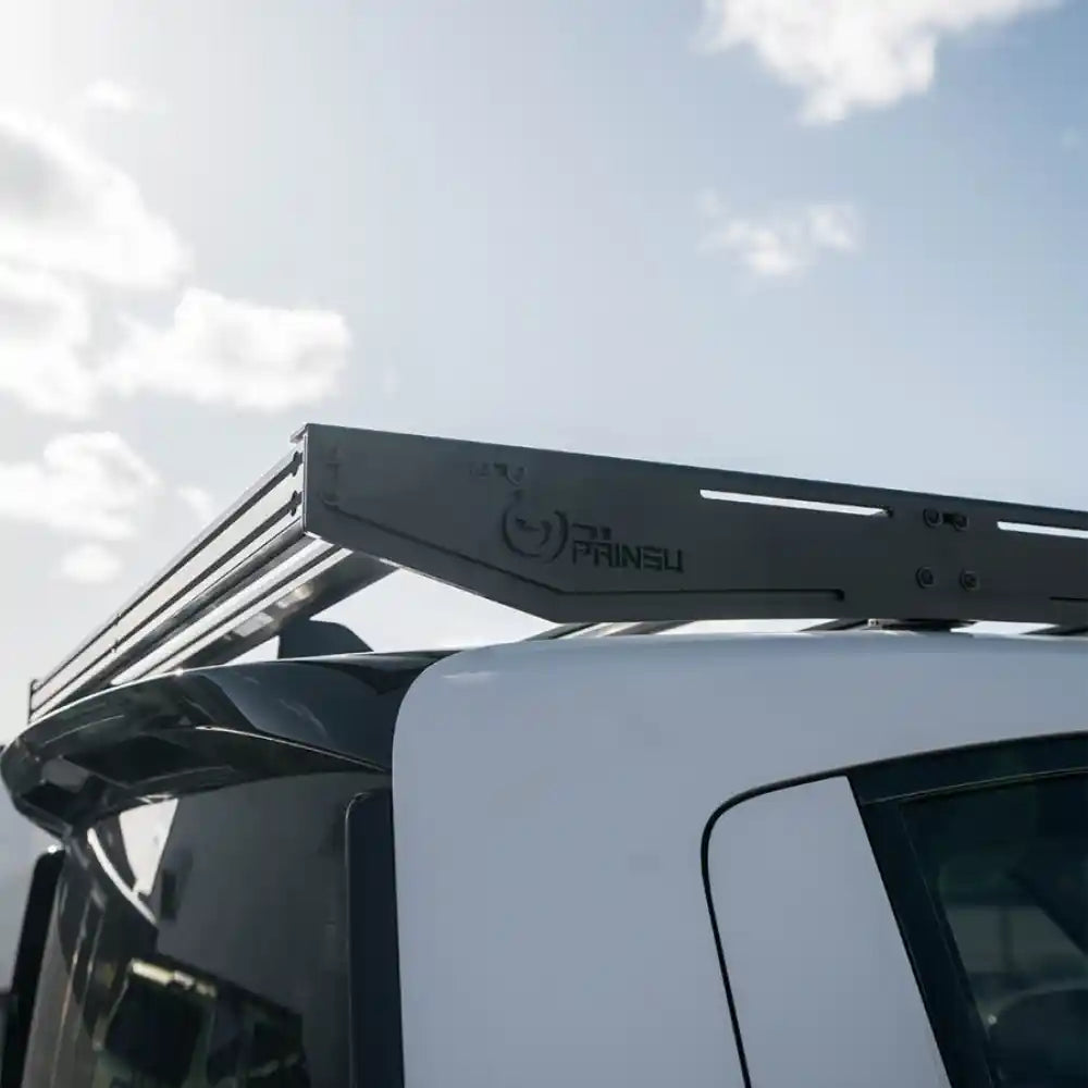 Rivian R1T Roof Rack by Prinsu Pro - Rear Angle Detail