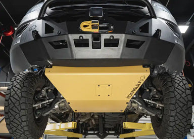 roambuilt engine skid plate mounted on sprinter