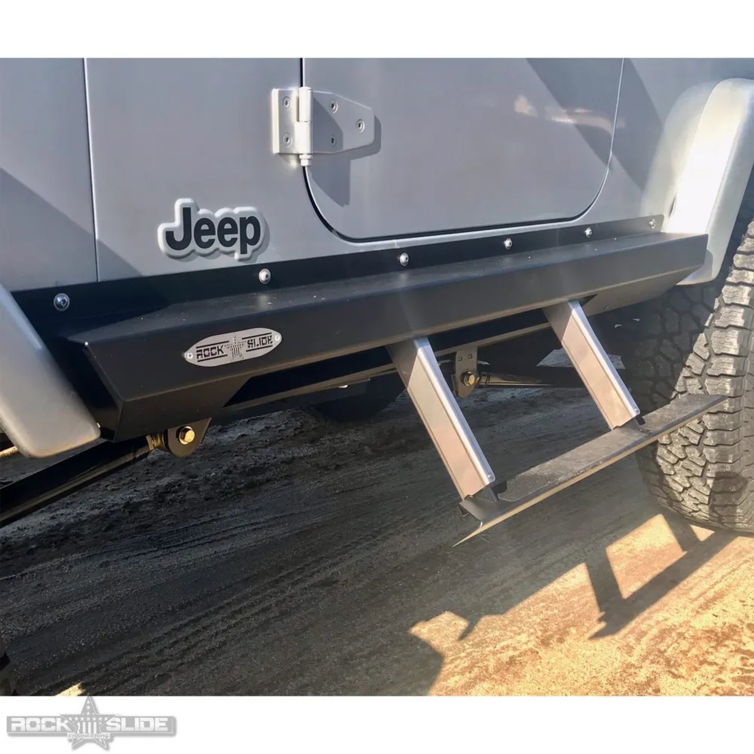 rock slide engineering lj 2 door step slider open view