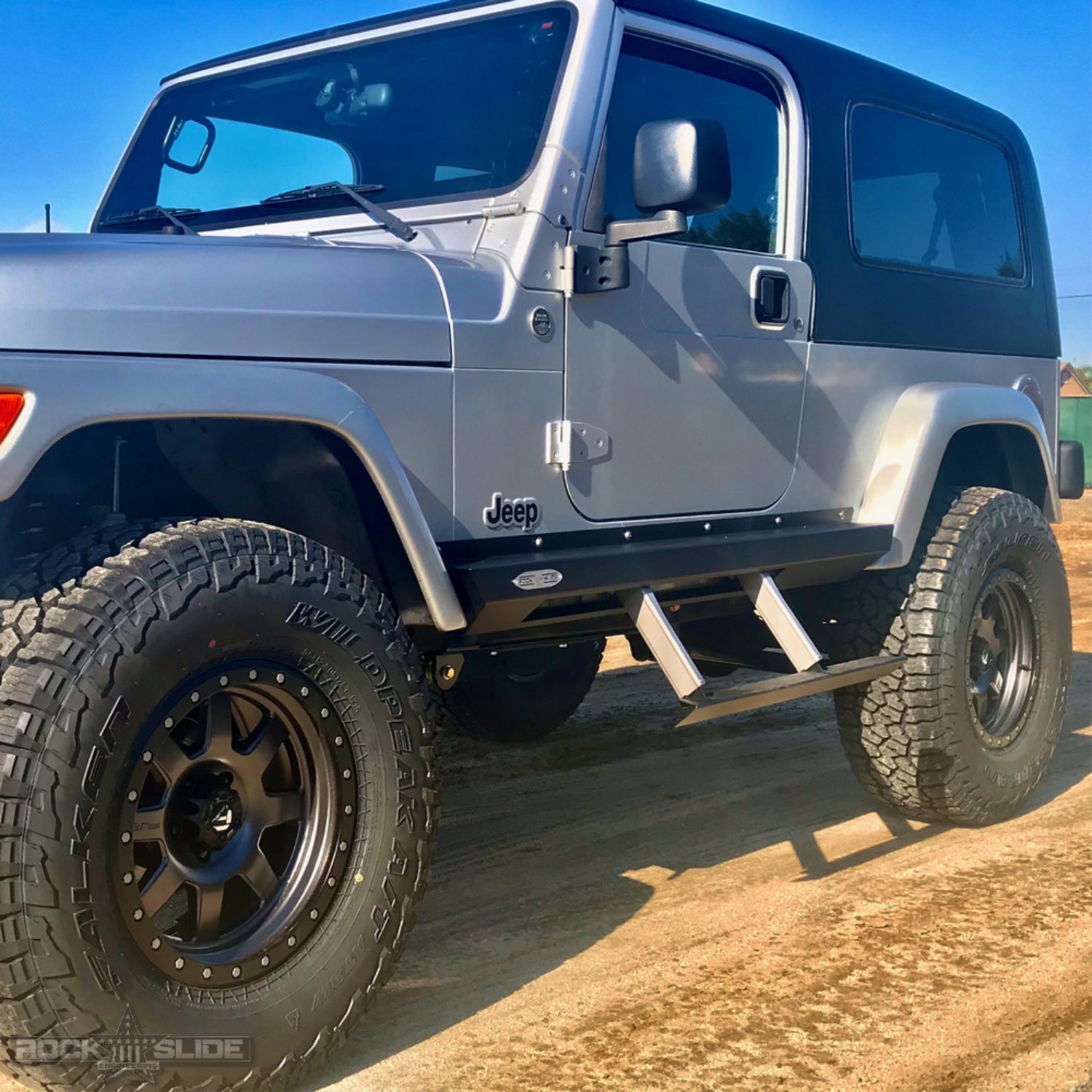 rock slide engineering lj 2 door step slider open view