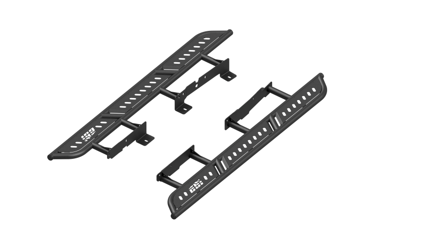 Rock Sliders for Ford Bronco, CBI Series - Angled View