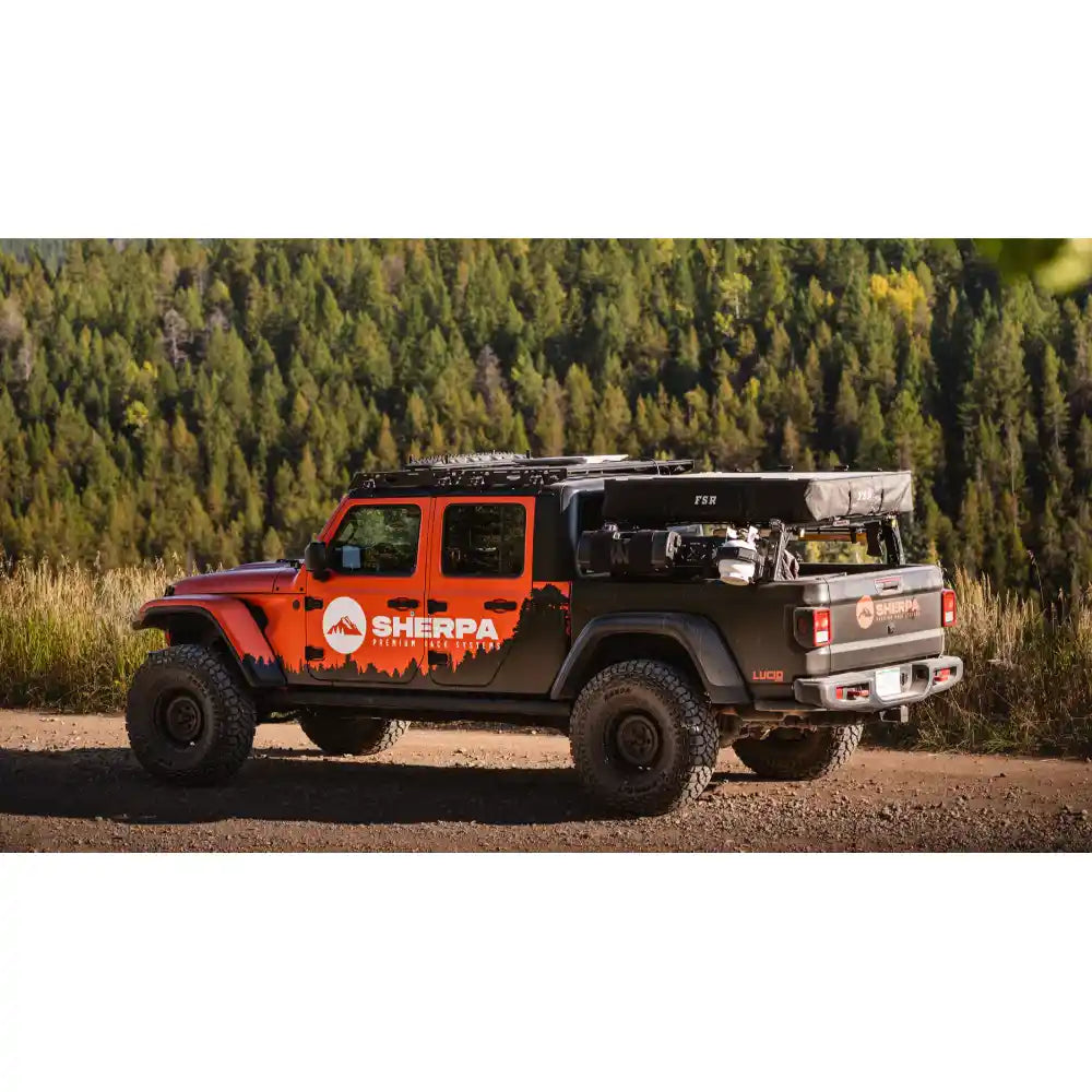 Mid-Height PAK Rack on Jeep Gladiator - Mounting Bracket Detail