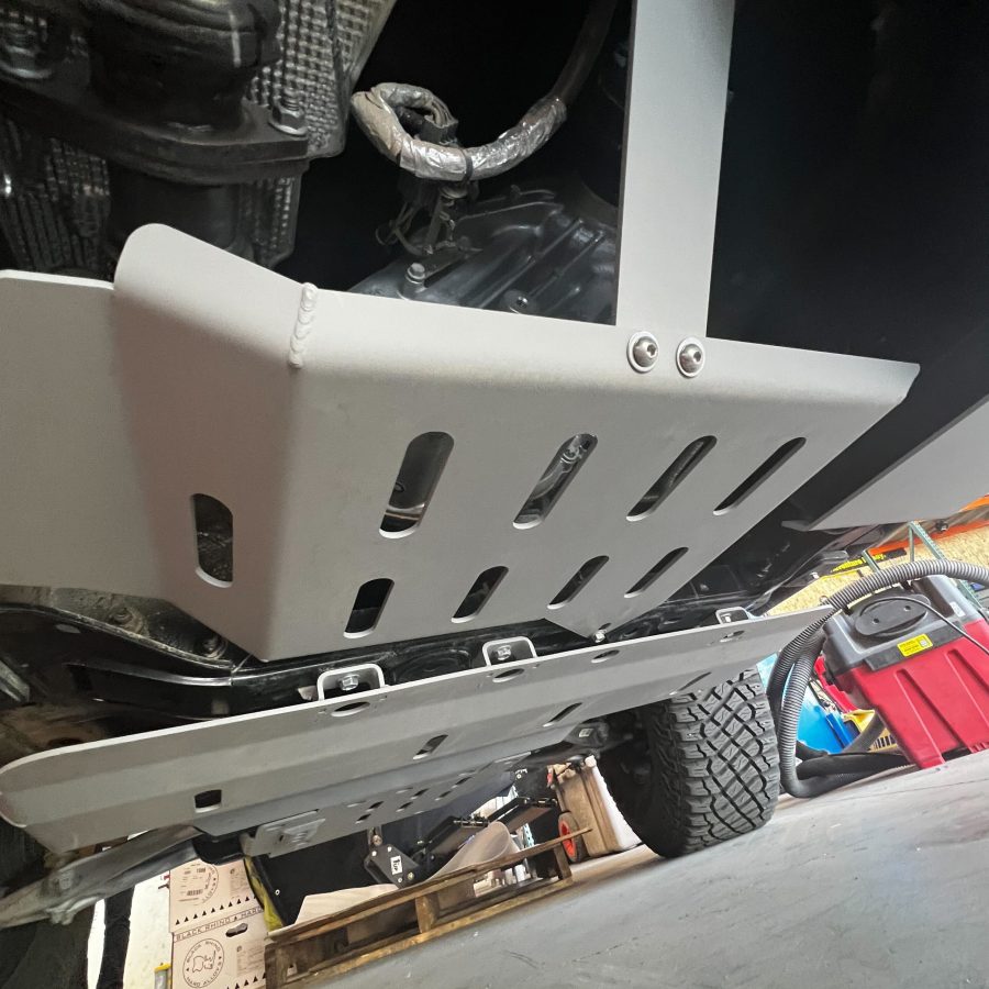 Skid Plate for Ford Bronco, CBI Transfer Case Series - Installed View