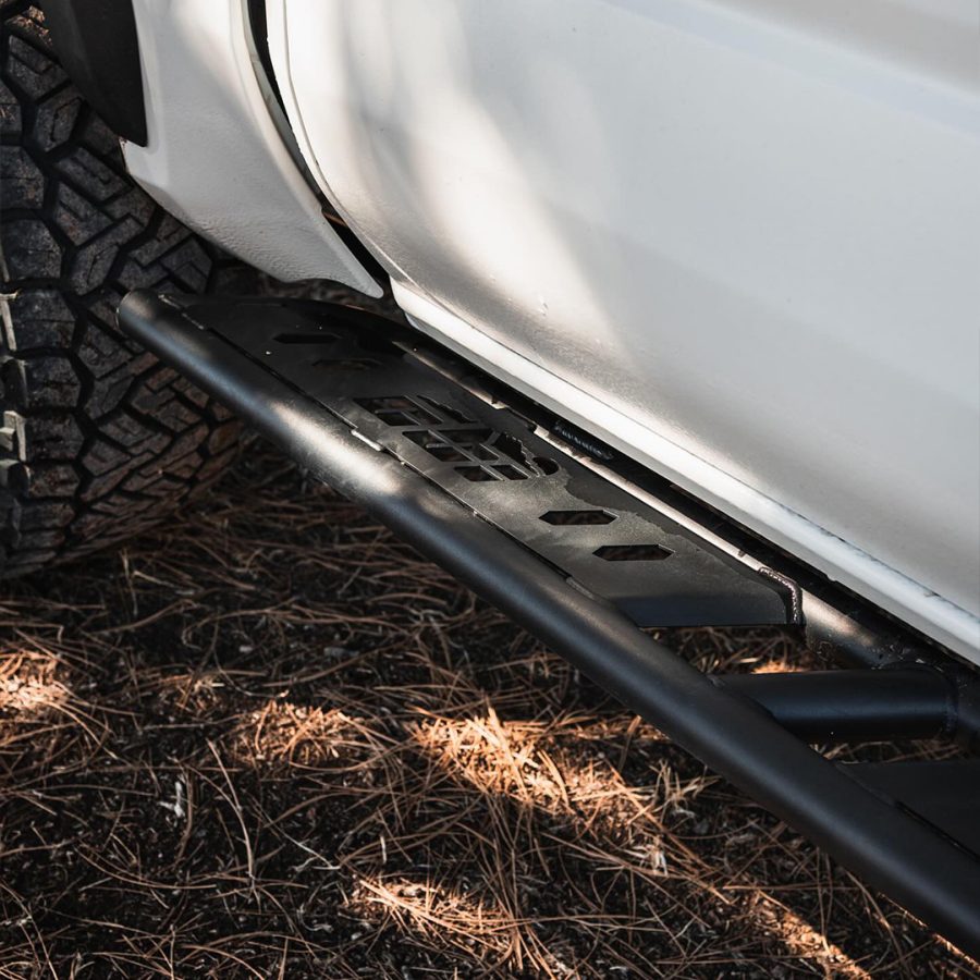 Toyota Tacoma, CBI Bolt-On Rock Sliders - Detail Shot