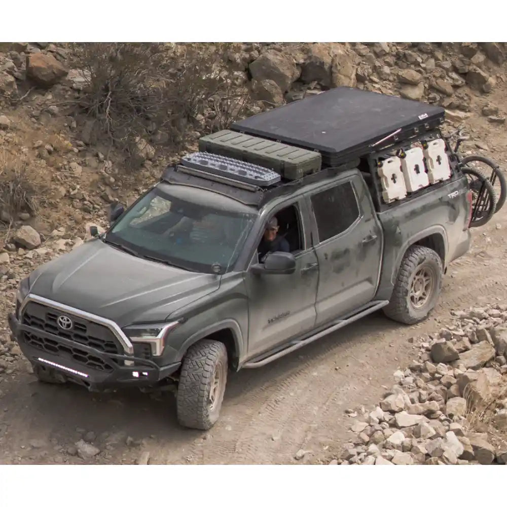 Toyota Tundra, CBI Rock Sliders - Overland Build Shot
